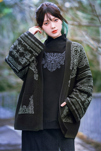 Jacket Retro Style Cardigan 