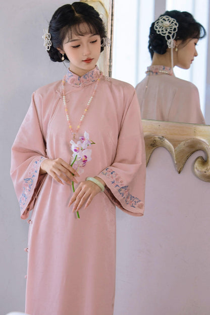 National Style Large Sleeve Chinese Dress