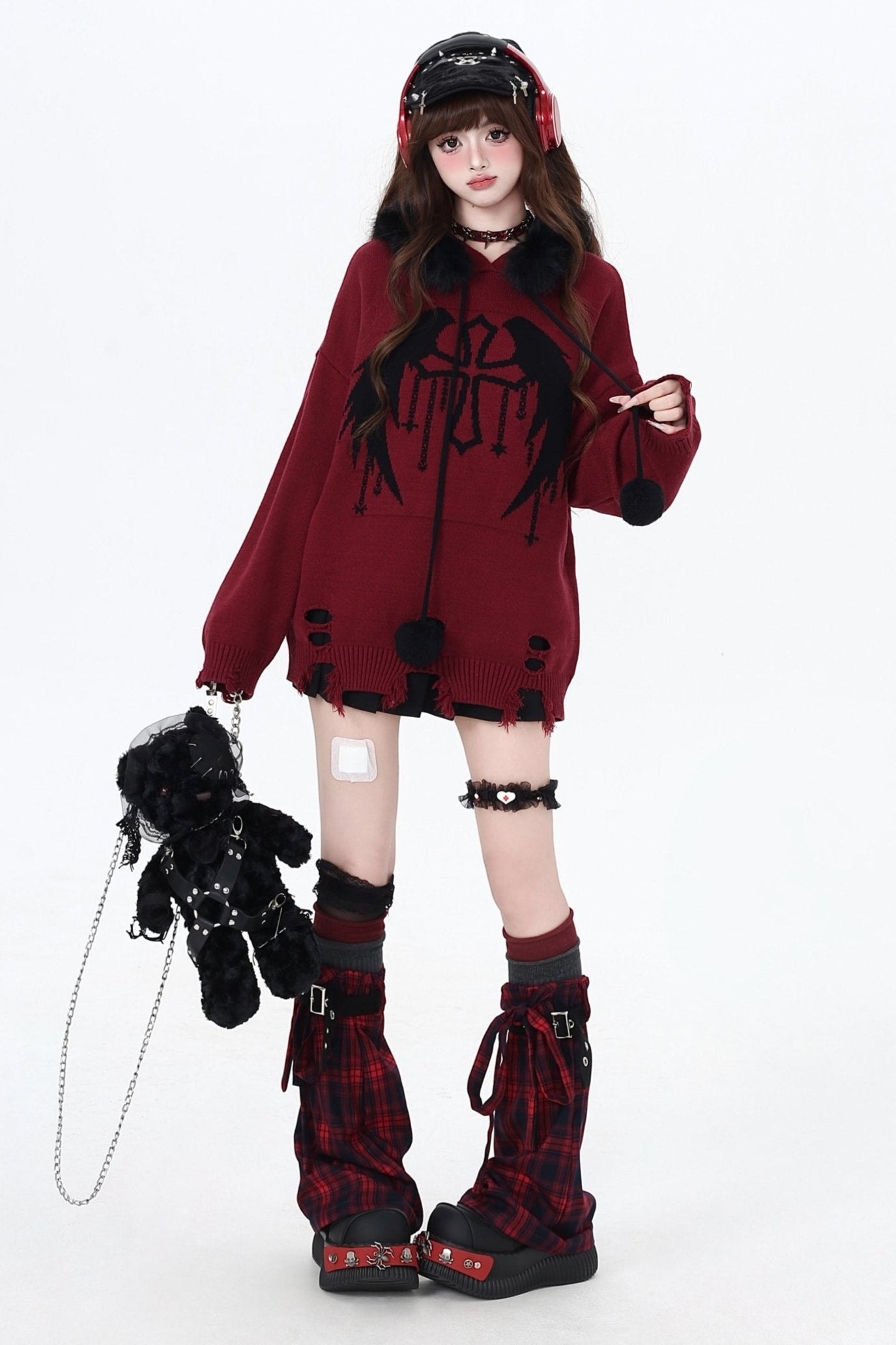 トワイライトレターファーカラーフーディー