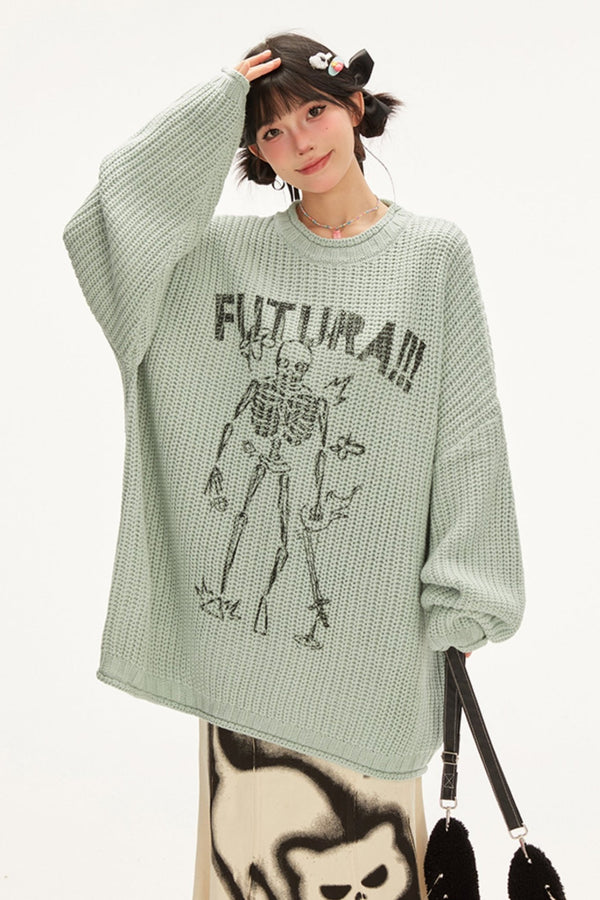 グラフィティラウンドネックミディトップス