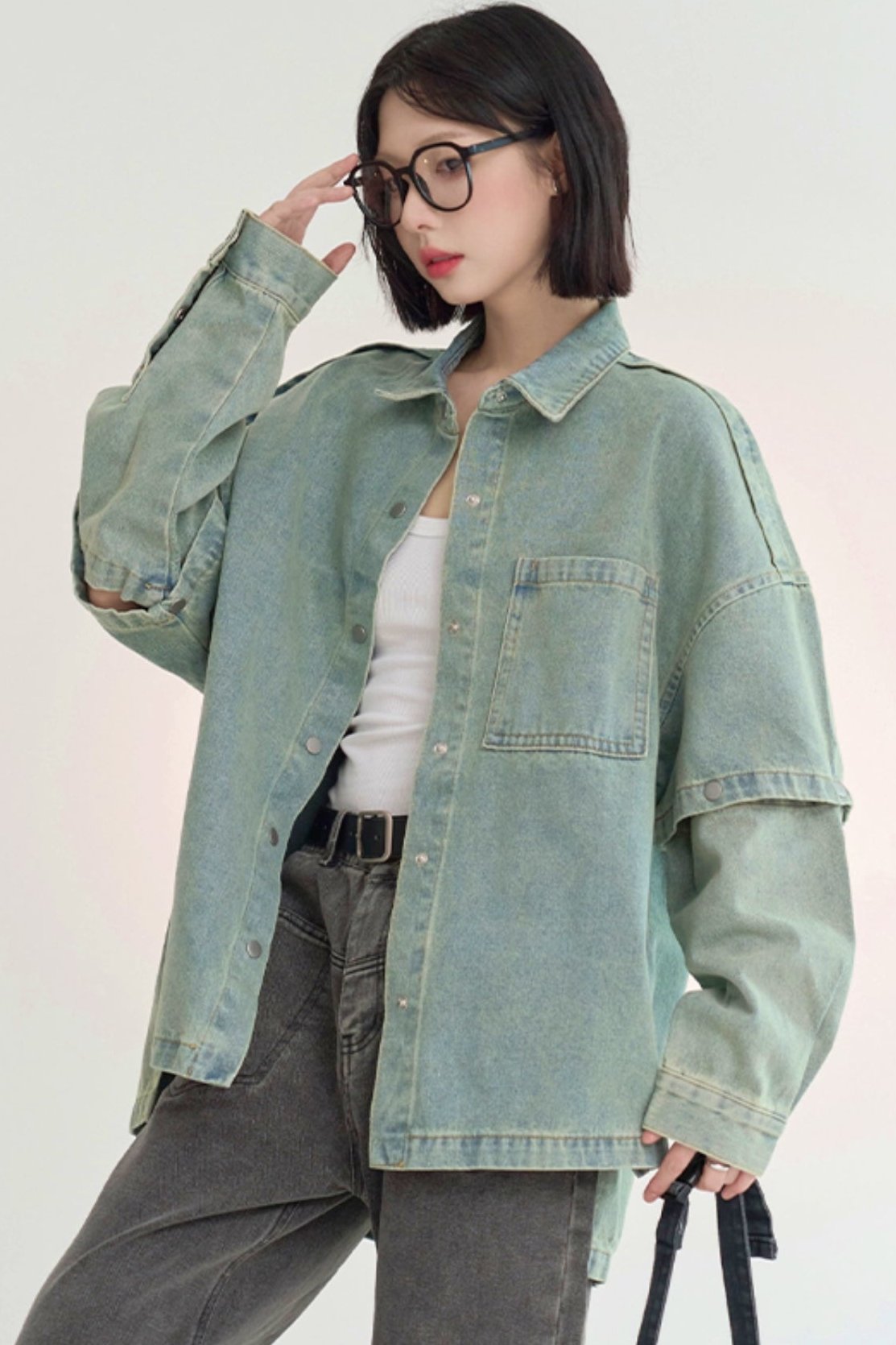 Gravity loose fit denim jacket