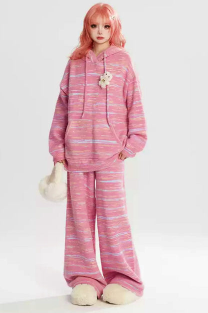 Winter pink gradation seta set