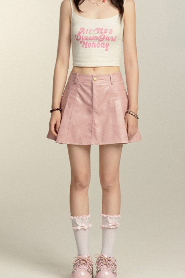 Leather Biker Jacket Set