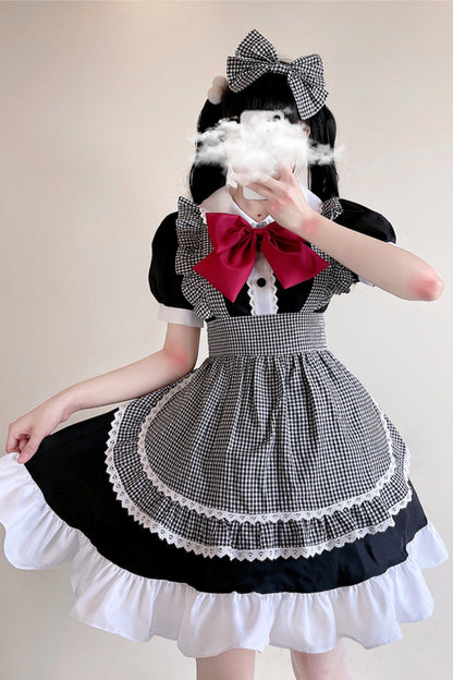 Two-dimensional Lolita Maid Tutu Dress Set