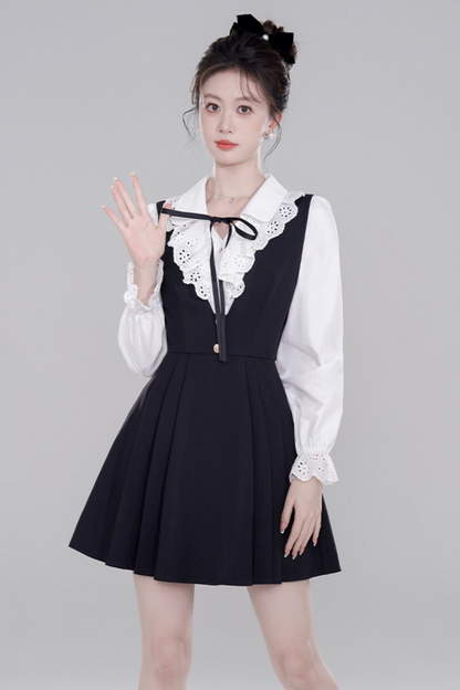 Black High end slim line dress