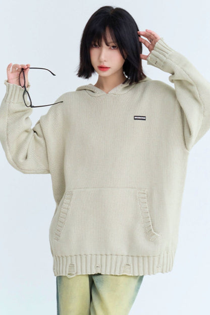 Kangaroo Pocket Lip De Hoodie Sweater