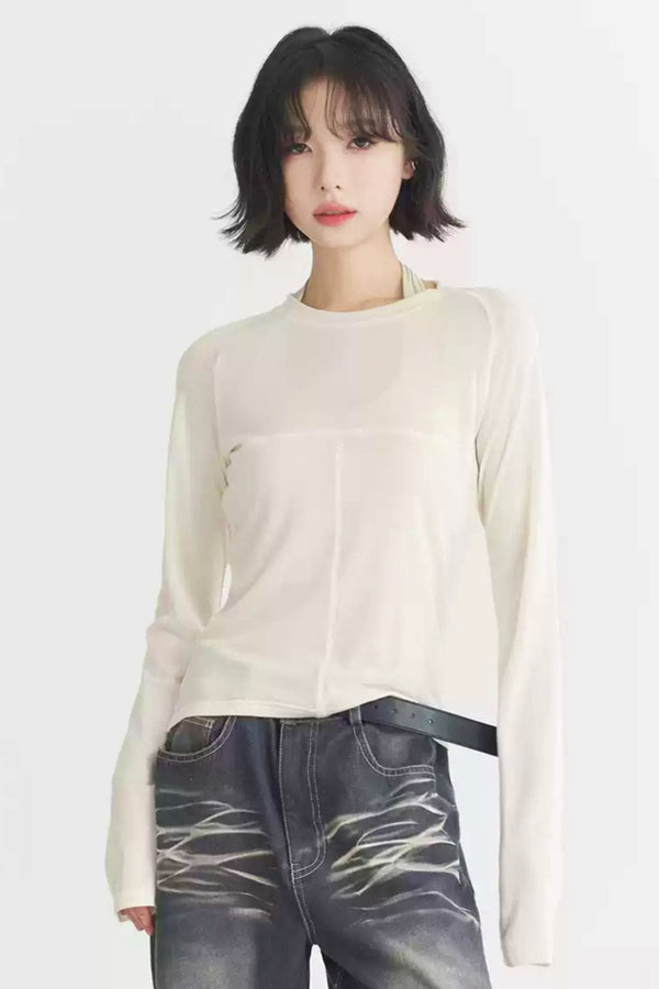 シンウールテンセルベースレイヤーシャツ