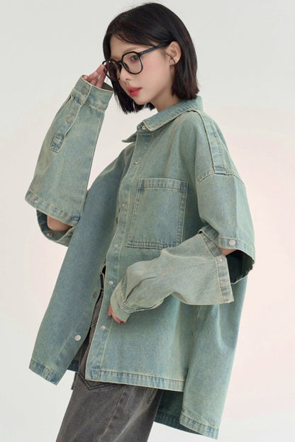 Gravity loose fit denim jacket