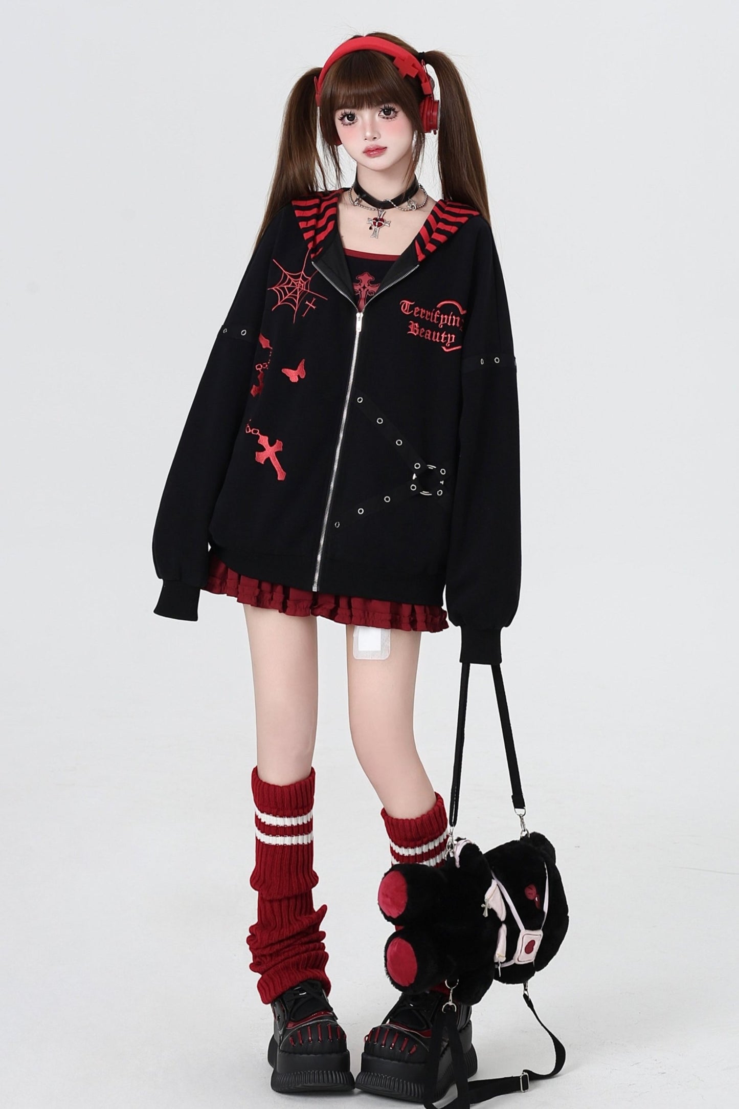 Subculture Cool Embroidered Hooded Jacket