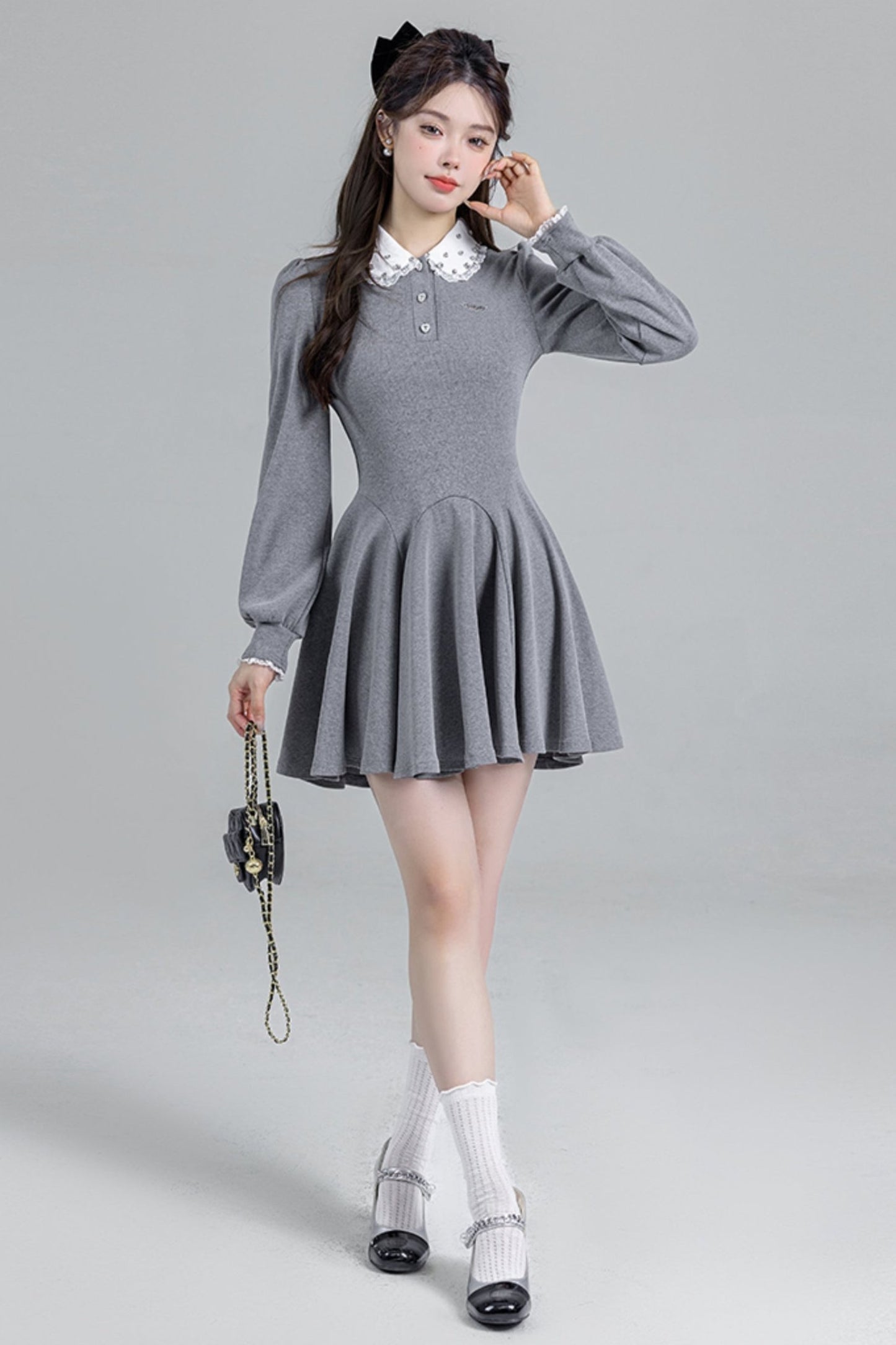 Gray Doll Nex Limnit Dress