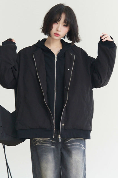 Loosfit Museum Baseball Jacket