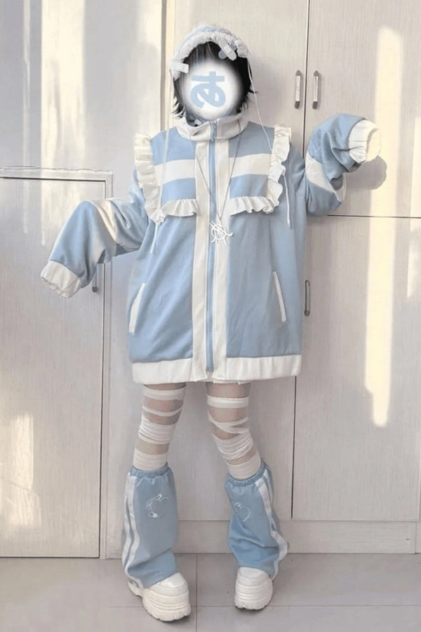 [Angel area👼] Loose Lolita College Jacket + Leg Warmers