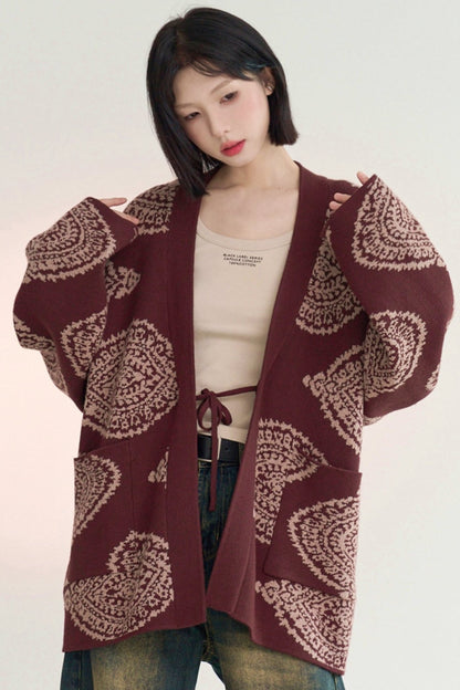 Loosena Color Knit Cardigan