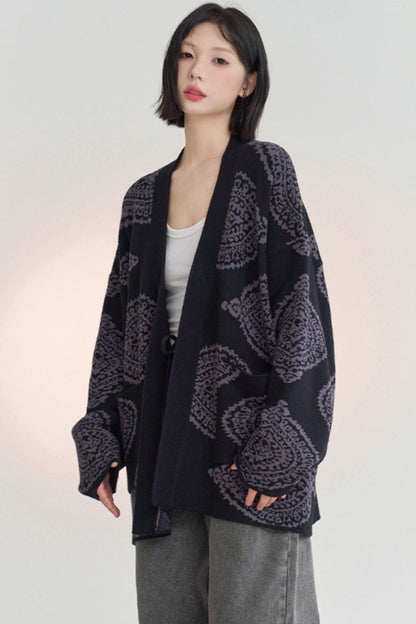 Loosena Color Knit Cardigan