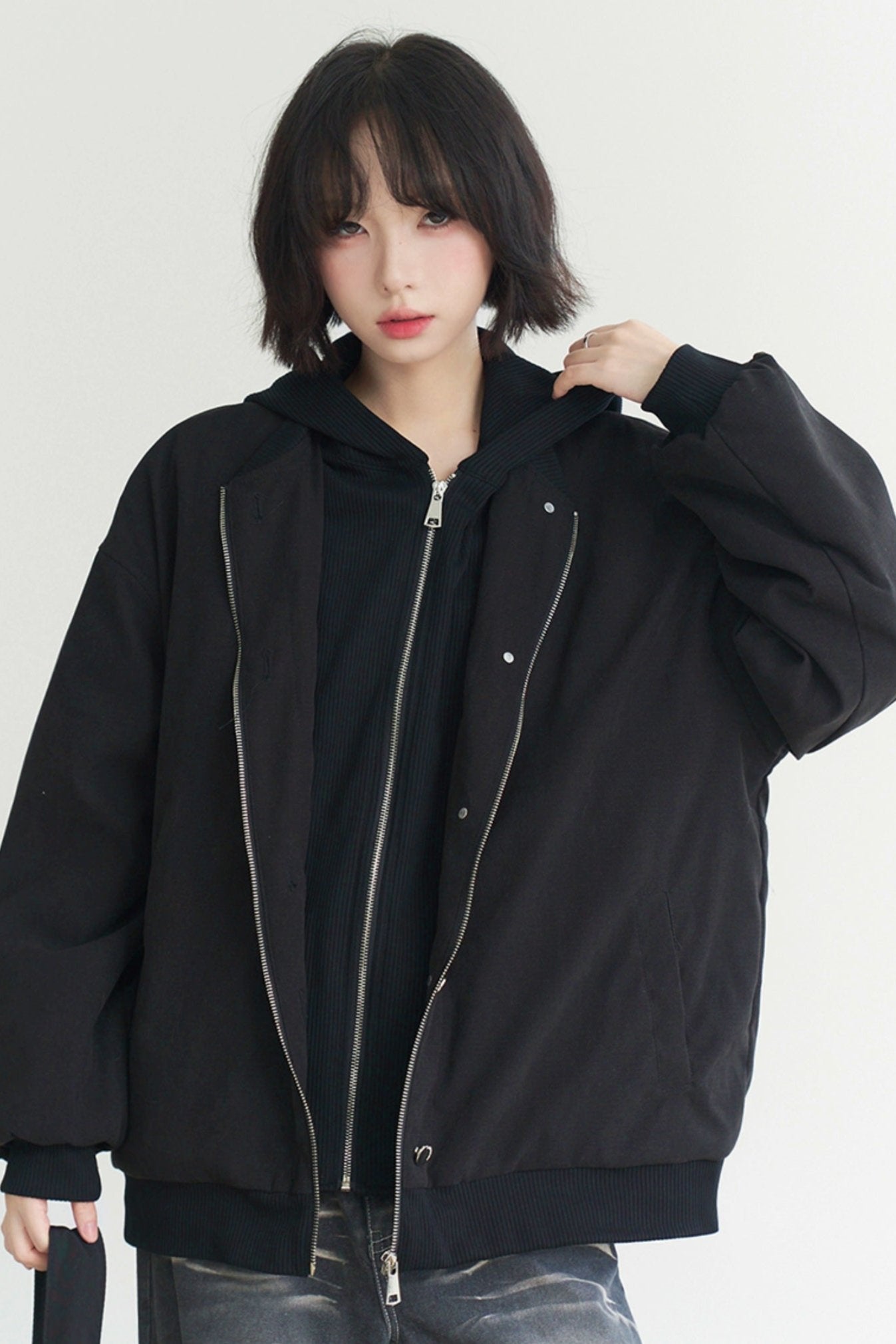 Loosfit Museum Baseball Jacket