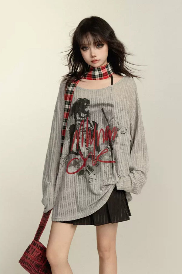 Original Design Punk Knit Top
