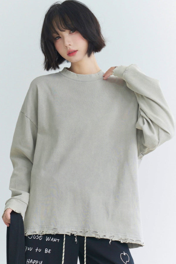 ウェイストランドウィンドディストレストコットントップ