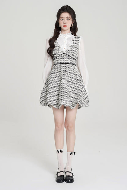 Hound toe high -end bad skirt dress set