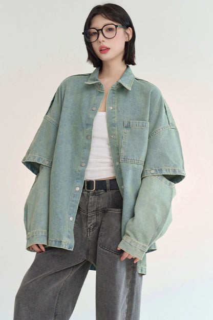 Gravity loose fit denim jacket