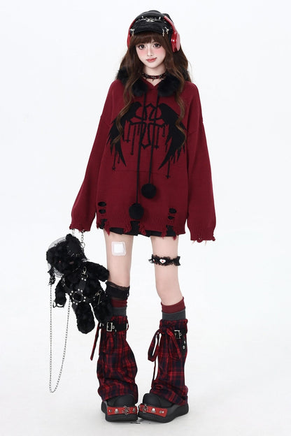 トワイライトレターファーカラーフーディー