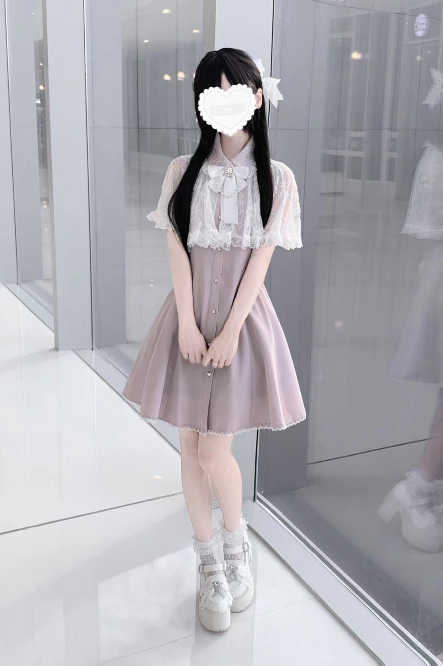 Sweet Doll Lace Ribbon Dress