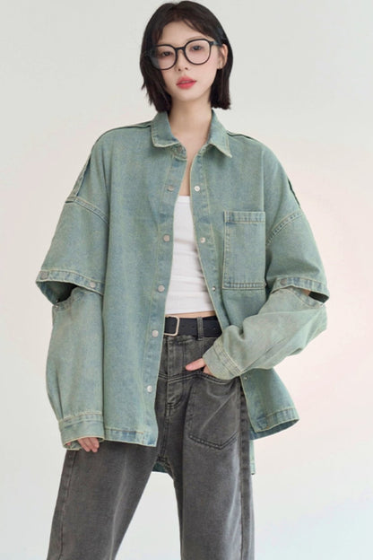 Gravity loose fit denim jacket