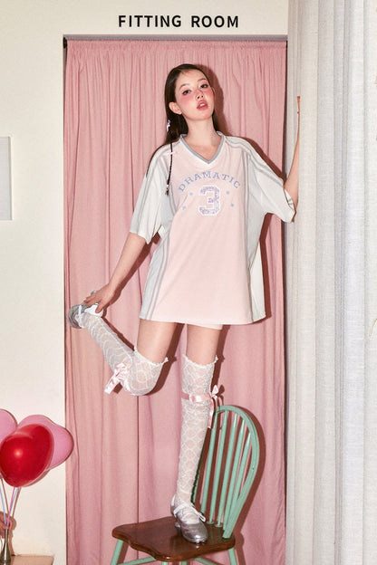 American Sporty Jersey Ballet Tops