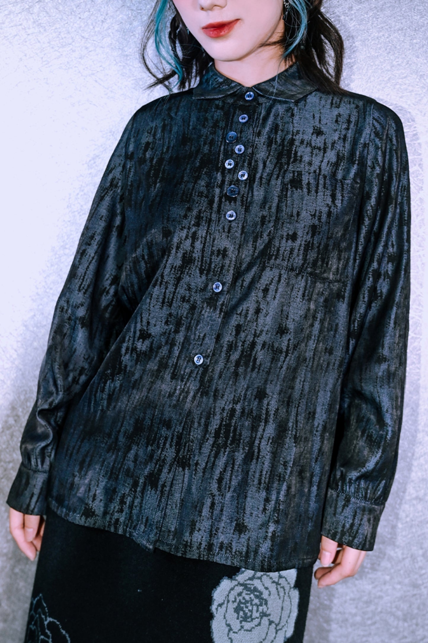 Retro Multi-Button Long Sleeve Shirt