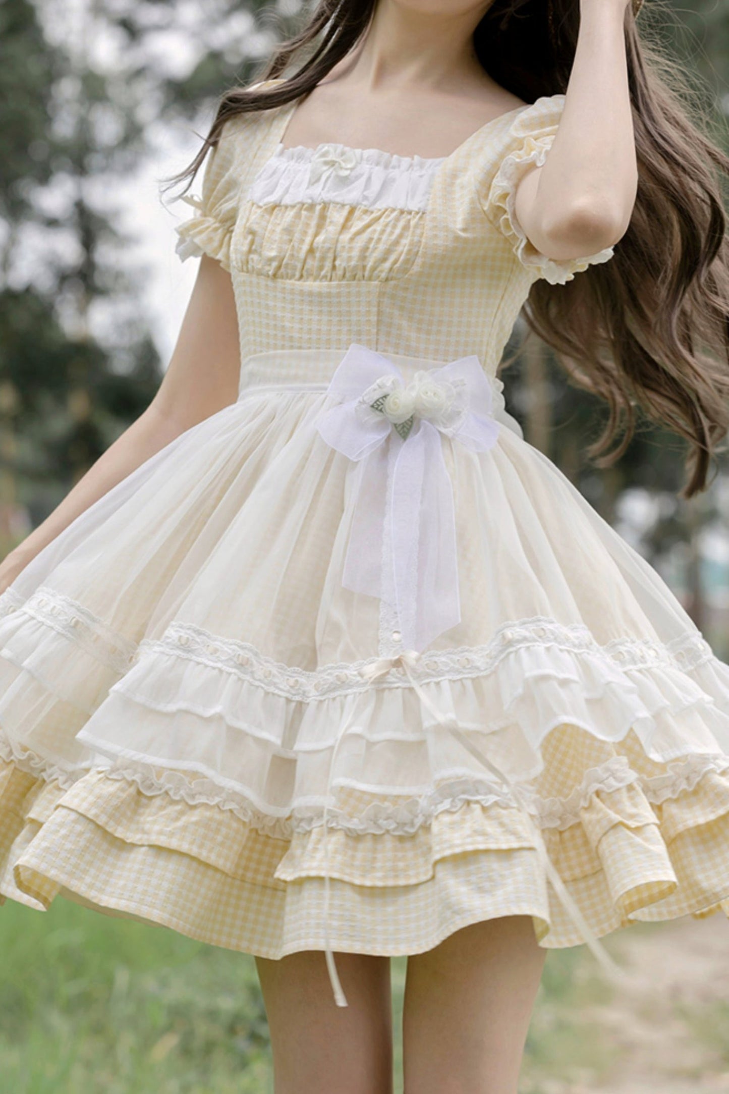 Yellow Princess Dress Two Piece Set-Up