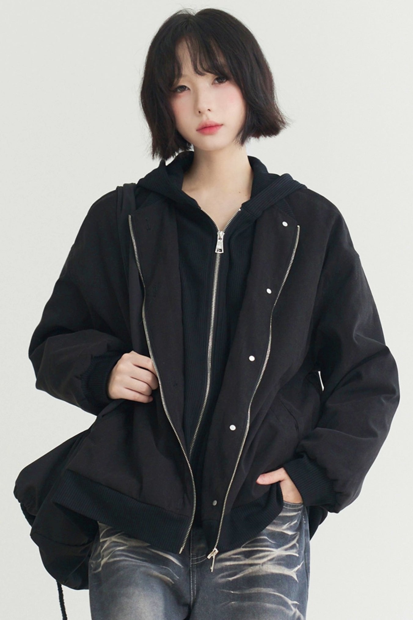 Loosfit Museum Baseball Jacket