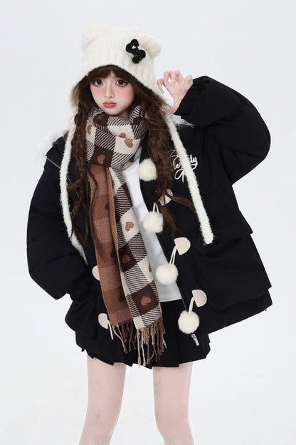 Sweet Velvet Far Collar Jacket