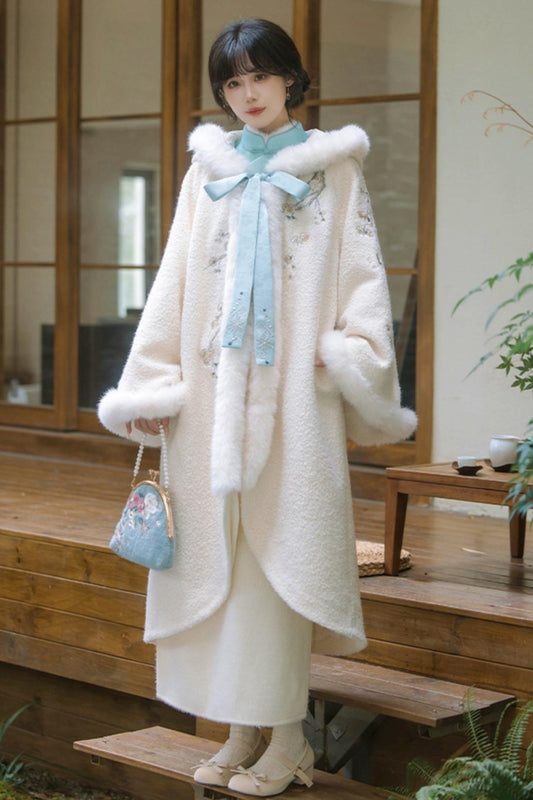 Temperament Wool Cape Jacket