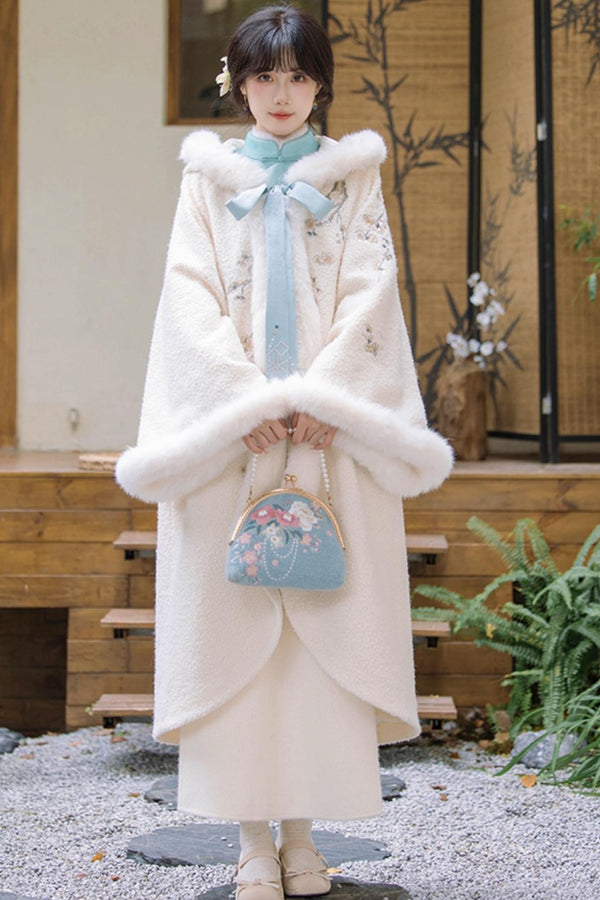 テンパラメントウールケープジャケット