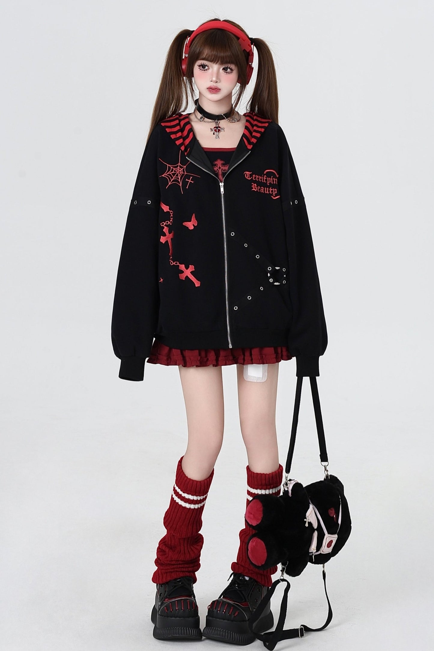 Subculture Cool Embroidered Hooded Jacket