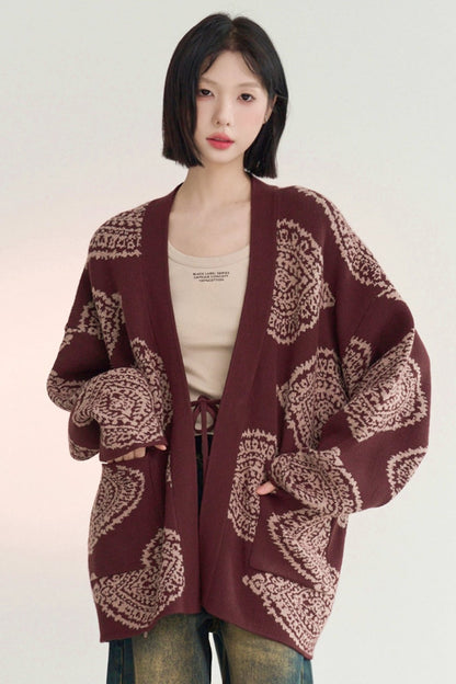 Loosena Color Knit Cardigan