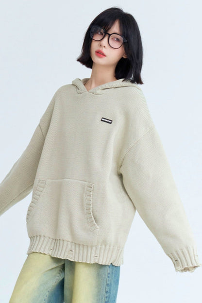 Kangaroo Pocket Lip De Hoodie Sweater