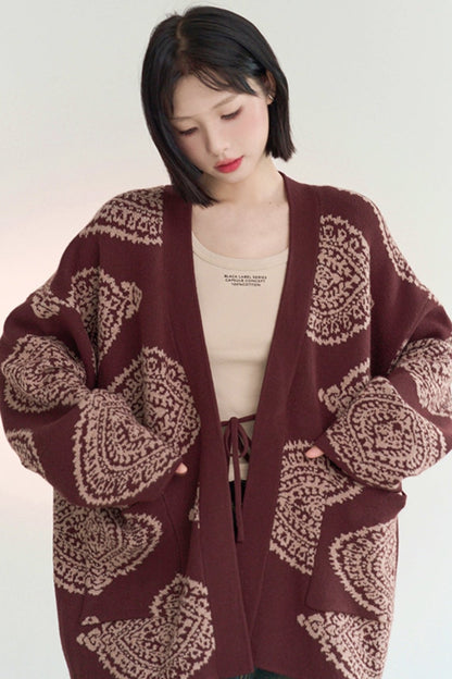 Loosena Color Knit Cardigan