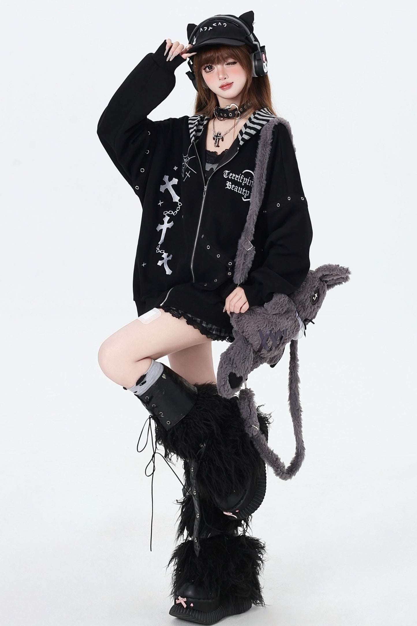 Subculture Cool Embroidered Hooded Jacket