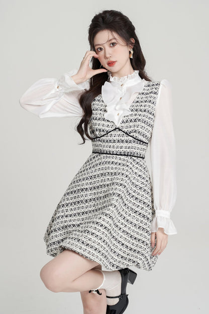 Hound toe high -end bad skirt dress set