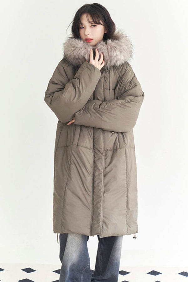 ルーズフードコットンジャケット