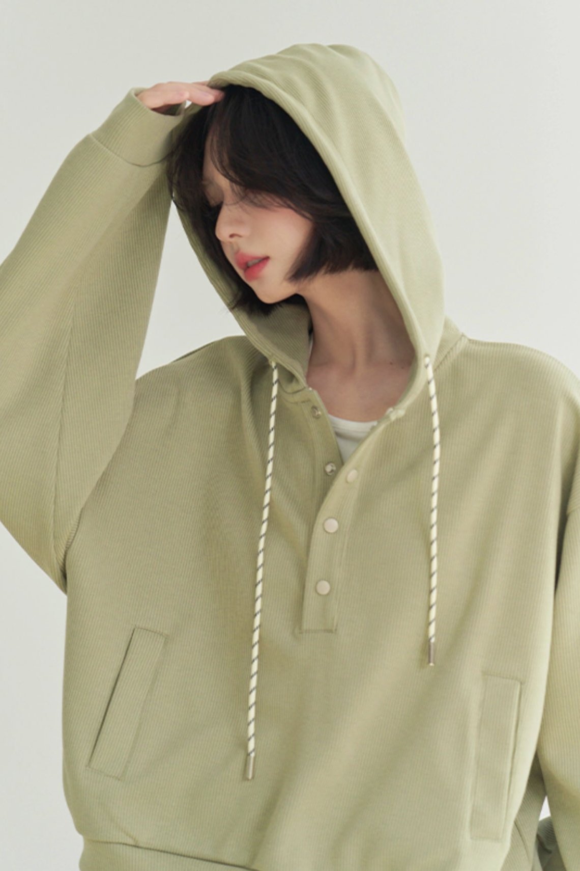 Hemdroosting hood sweatshirt