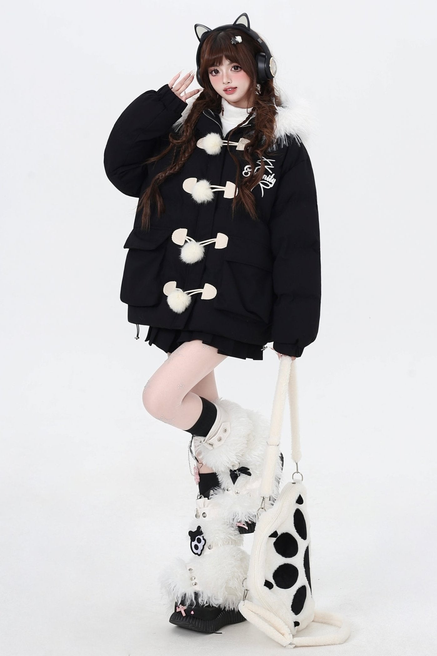 Sweet Velvet Far Collar Jacket