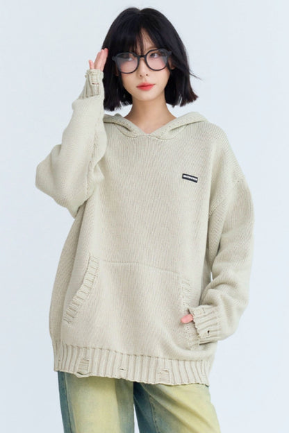 Kangaroo Pocket Lip De Hoodie Sweater