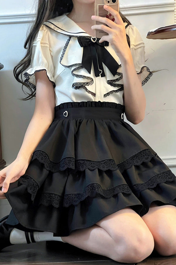 レトロパレスセーラースーツスカートセットアップ