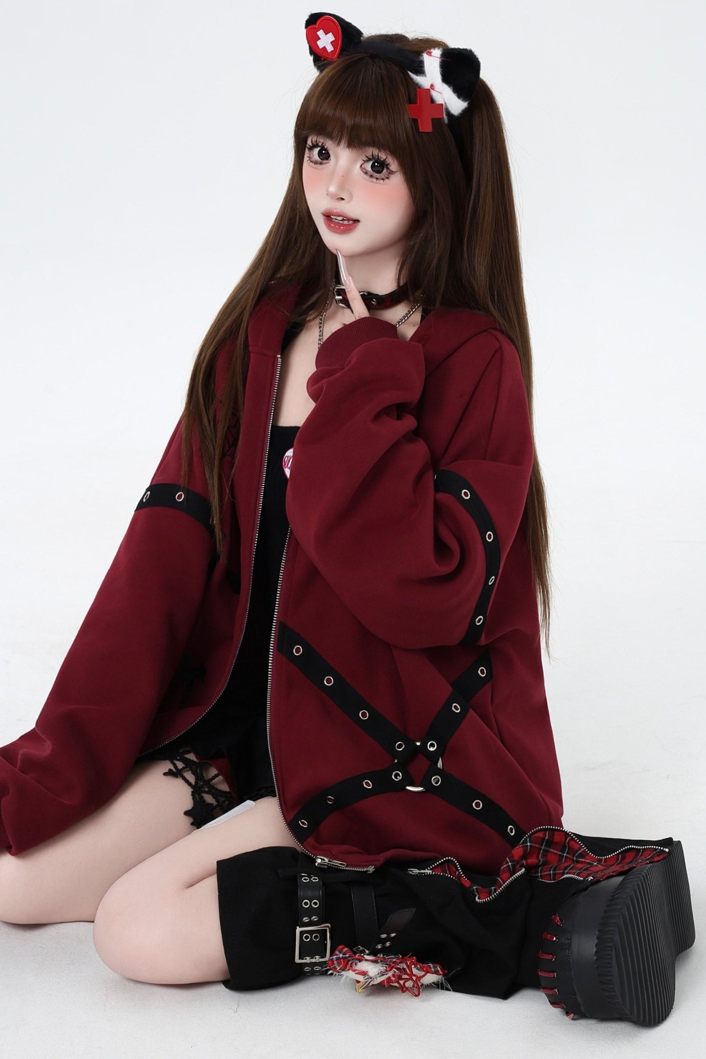 Subculture Cool Embroidered Hooded Jacket