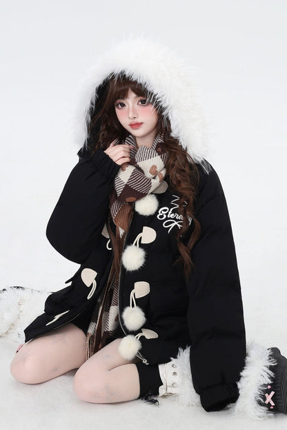 Sweet Velvet Far Collar Jacket