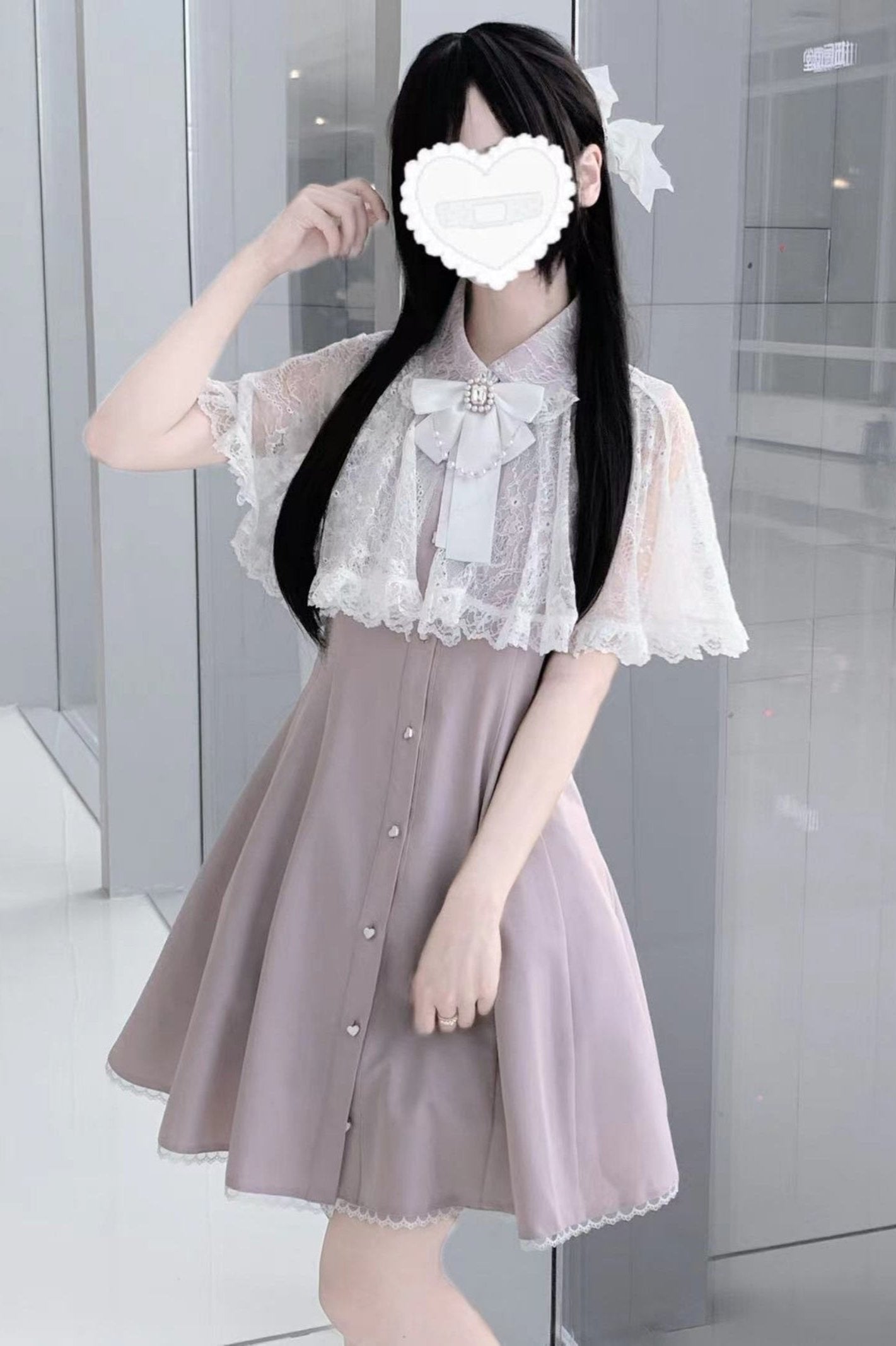 Sweet Doll Lace Ribbon Dress