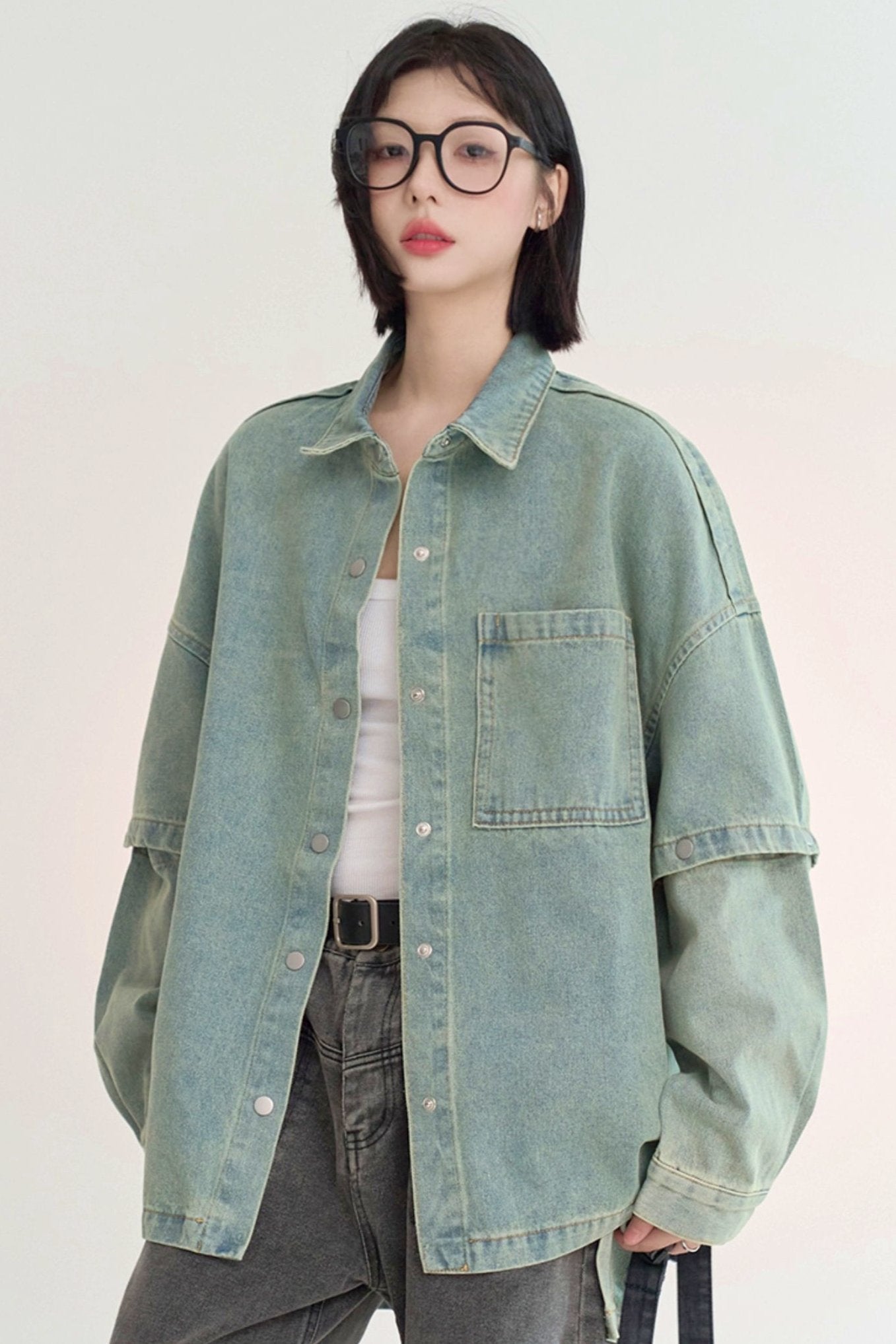 Gravity loose fit denim jacket