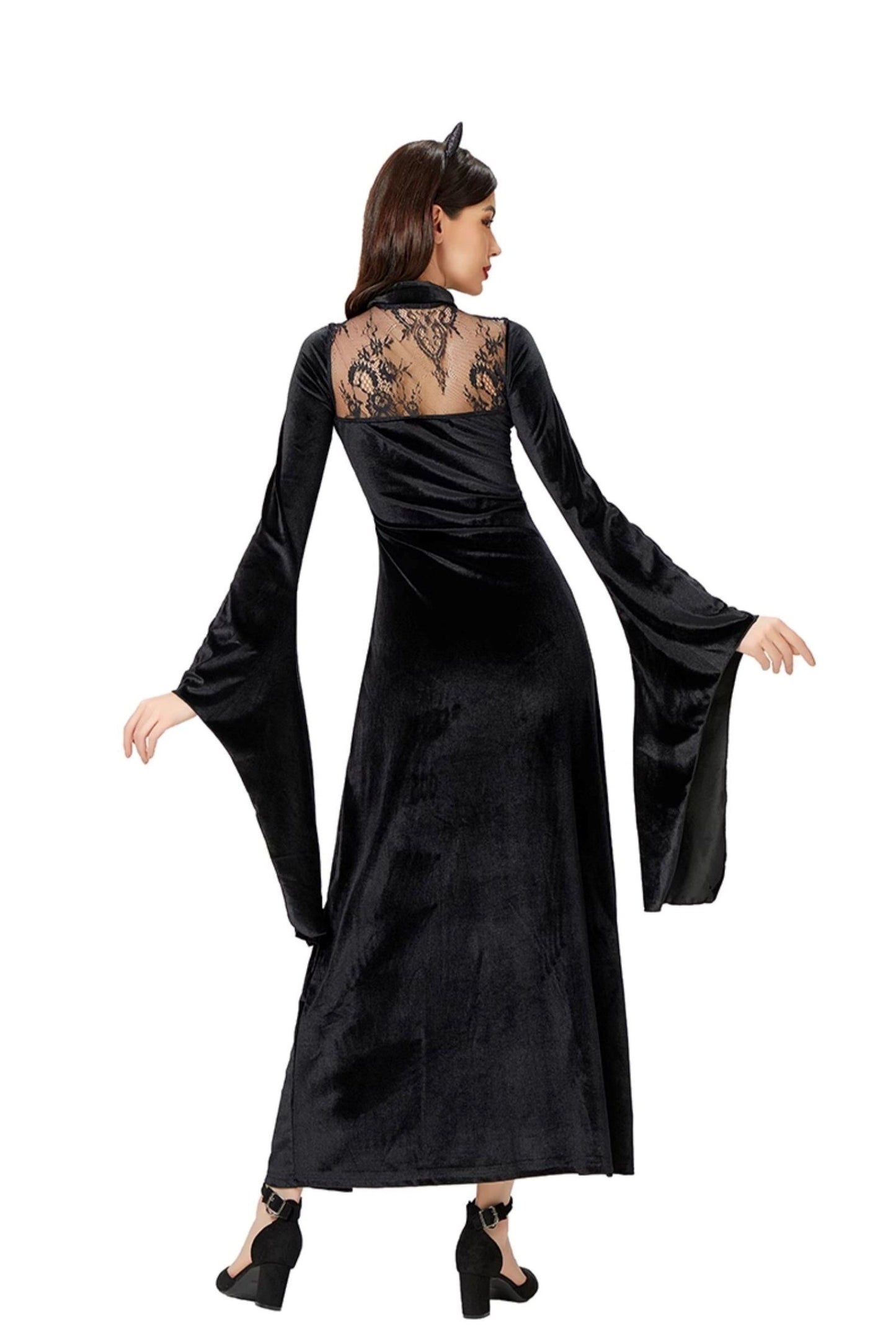 Gothic Velvet Vampire Witch Robe