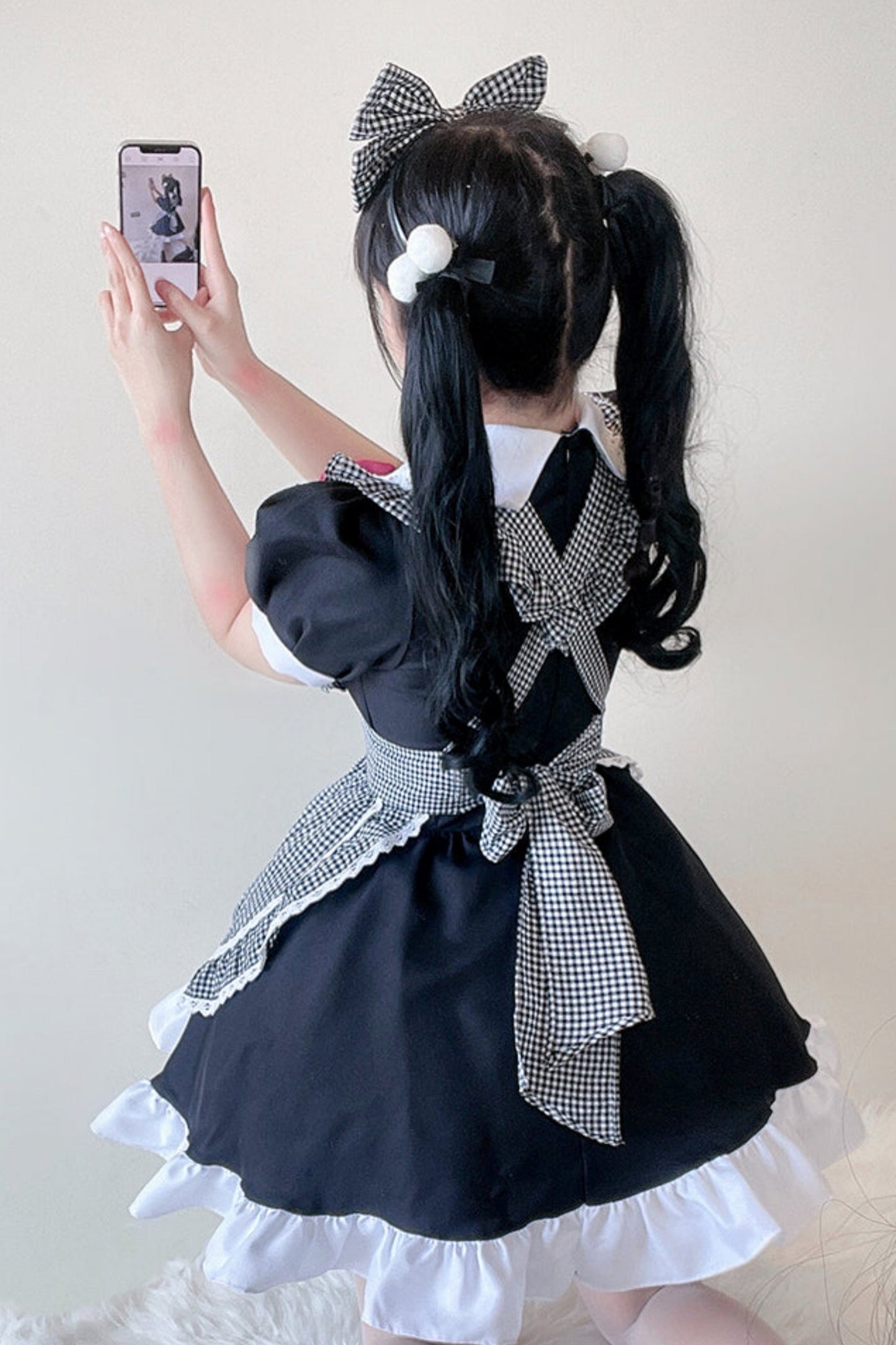 Two-dimensional Lolita Maid Tutu Dress Set